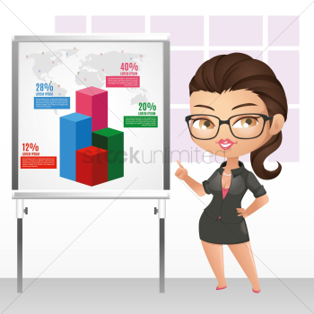 Woman in a business presentation Woman in a business presentation