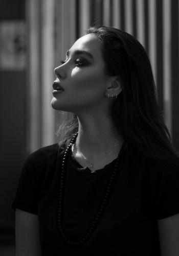 Woman in Black Top Woman in Black Top