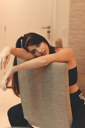 Woman In Black Tube Top Woman In Black Tube Top