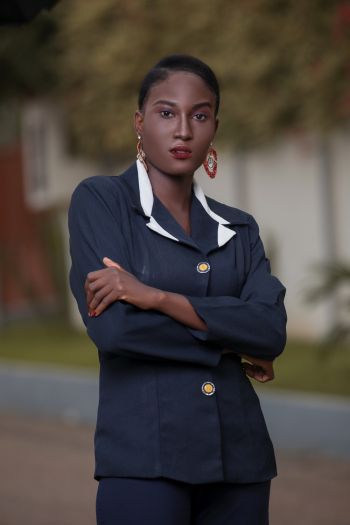 Woman In Blazer Standing Woman In Blazer Standing