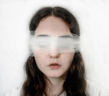 Woman In Blind Fold Woman In Blind Fold