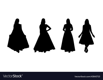 woman in dress silhouette woman in dress silhouette