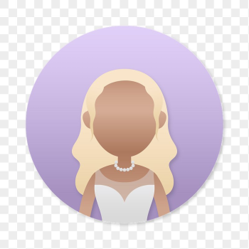 Woman in evening dress avatar | Free PNG Sticker - rawpixel