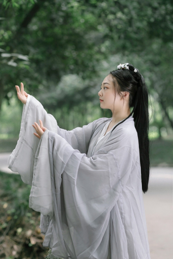 Woman In Grey Robe Woman In Grey Robe