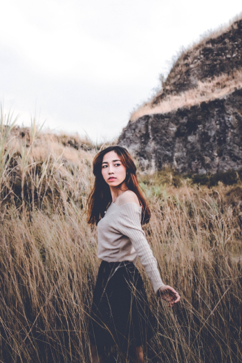Woman In Long Sleeved Shirt Woman In Long Sleeved Shirt