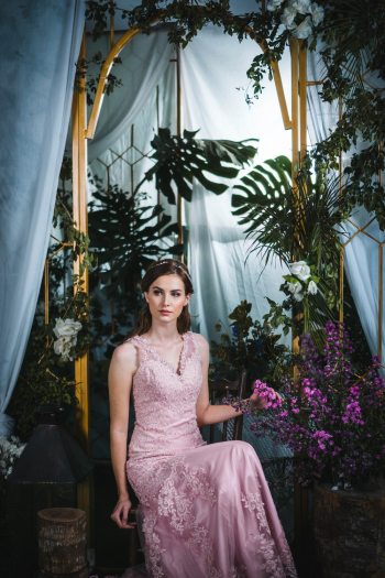 Woman in Pink Sleeveless Dress Woman in Pink Sleeveless Dress