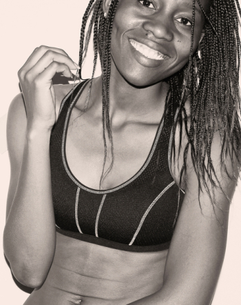 Woman in Sport Bra With Braided Hair Grayscale Photo Woman in Sport Bra With Braided Hair Grayscale Photo
