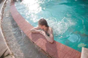 Woman In Swimming Pool Woman In Swimming Pool