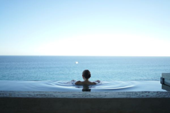 woman in water pool woman in water pool