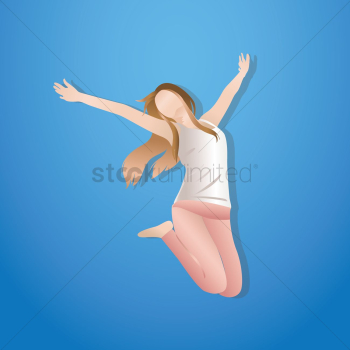Woman jumping Woman jumping