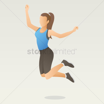 Woman jumping Woman jumping