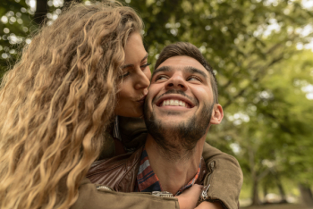 Woman Kissing A Man Woman Kissing A Man