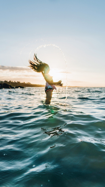 Woman Leaping of Sea Woman Leaping of Sea