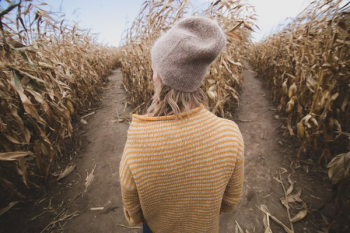 Woman Making Choice Of Path Woman Making Choice Of Path