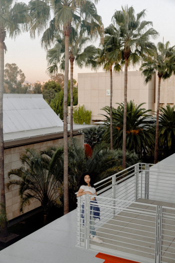 Woman on Balcony Woman on Balcony