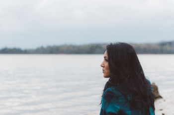 woman on sea shore woman on sea shore