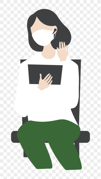 Woman on video call | Free PNG Illustration - rawpixel Woman on video call | Free PNG Illustration - rawpixel