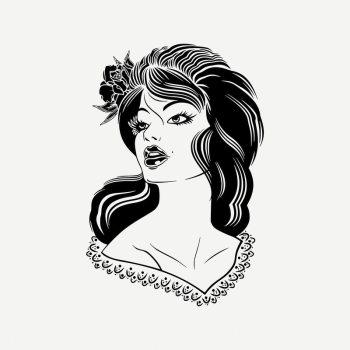 Woman portrait clipart, vintage illustration | Free PSD Illustration - rawpixel Woman portrait clipart, vintage illustration | Free PSD Illustration - rawpixel