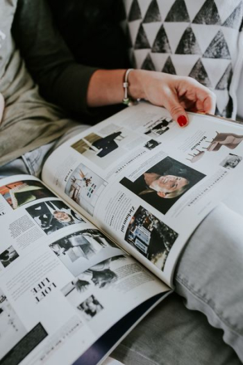 Woman read a magazine Woman read a magazine