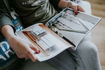 Woman read a magazine Woman read a magazine