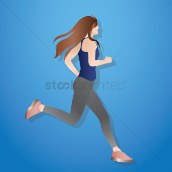 Woman running Woman running