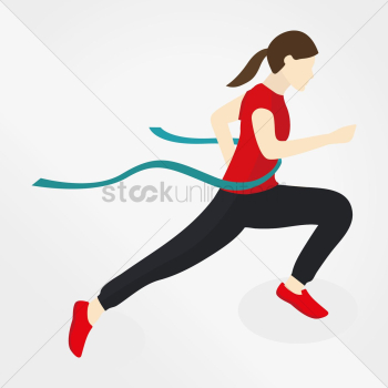 Woman running Woman running