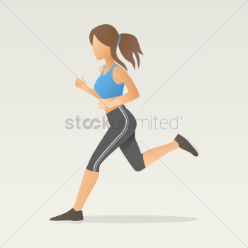 Woman running Woman running