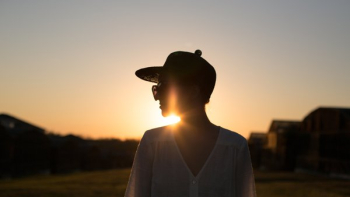Woman Silhouette Sunset Woman Silhouette Sunset