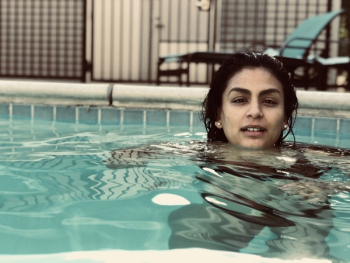 Woman Soaked in Pool Woman Soaked in Pool