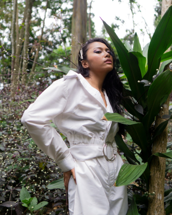 Woman Standing Beside Plant Woman Standing Beside Plant