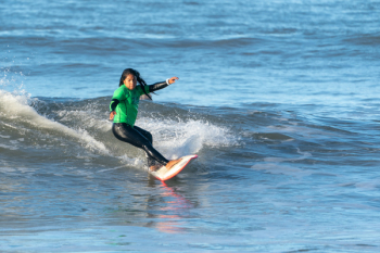 Woman Surfing on the Sea Woman Surfing on the Sea