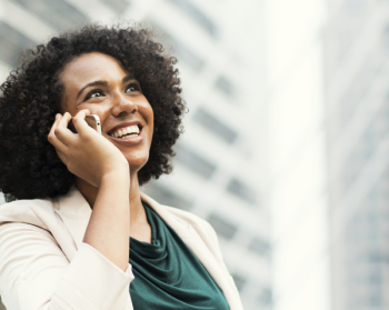Woman Taking Phone Call Woman Taking Phone Call