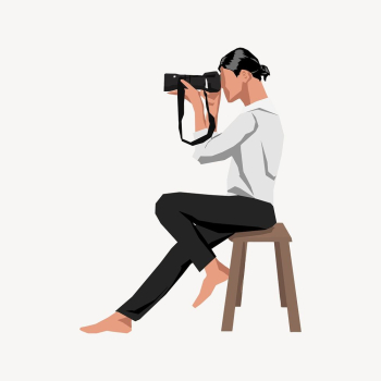 Woman taking photo sticker, hobby | Free PSD - rawpixel Woman taking photo sticker, hobby | Free PSD - rawpixel