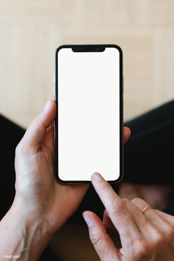 Woman using a mobile phone mockup during the coronavirus quarantine  | Free  transparent png - 2328136