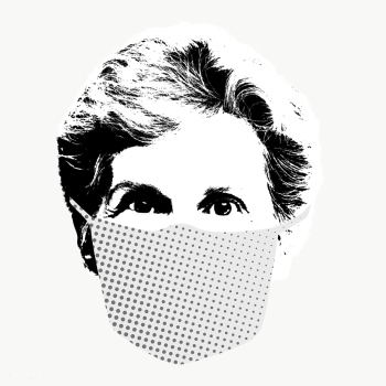 Woman wearing a face mask during coronavirus pandemic transparent png | Free  transparent png - 2310834