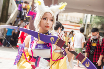 Woman Wearing Anime Character Costume Woman Wearing Anime Character Costume