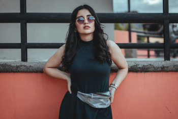 Woman Wearing Black Dress Woman Wearing Black Dress