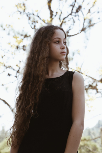 Woman Wearing Black Dress Woman Wearing Black Dress