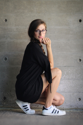 Woman Wearing Black Dress Woman Wearing Black Dress