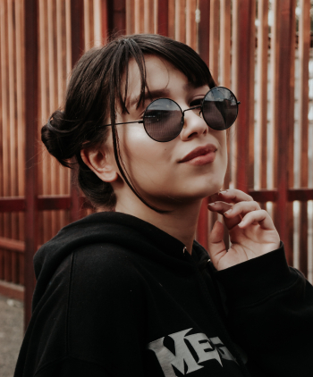 Woman Wearing Black Hoodie Woman Wearing Black Hoodie