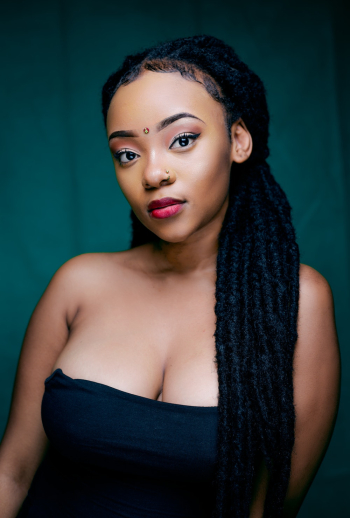 Woman Wearing Black Tube Top Woman Wearing Black Tube Top