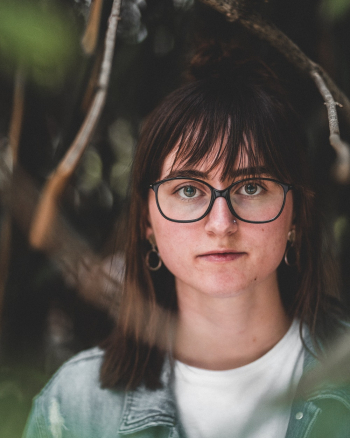Woman Wearing Eyeglasses Woman Wearing Eyeglasses