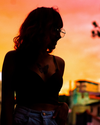 Woman Wearing Eyeglasses Woman Wearing Eyeglasses
