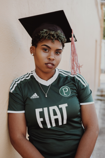 Woman Wearing Green And White Adidas Jersey Shirt Woman Wearing Green And White Adidas Jersey Shirt