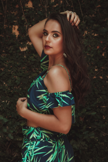 Woman Wearing Green Dress Woman Wearing Green Dress