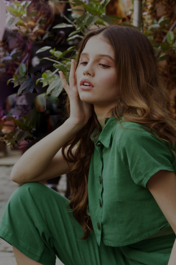 Woman Wearing Green Dress Woman Wearing Green Dress