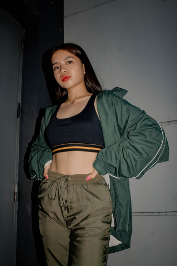 Woman Wearing Green Jacket Woman Wearing Green Jacket