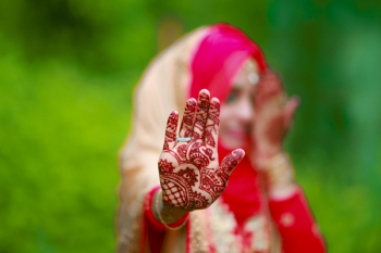 Woman Wearing Mehndi Tattoos Woman Wearing Mehndi Tattoos