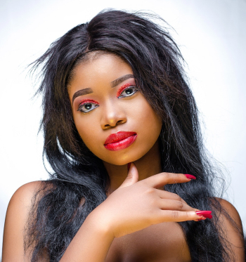 Woman Wearing Red Lipstick Woman Wearing Red Lipstick