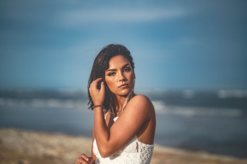 Woman Wearing White Clothing Woman Wearing White Clothing